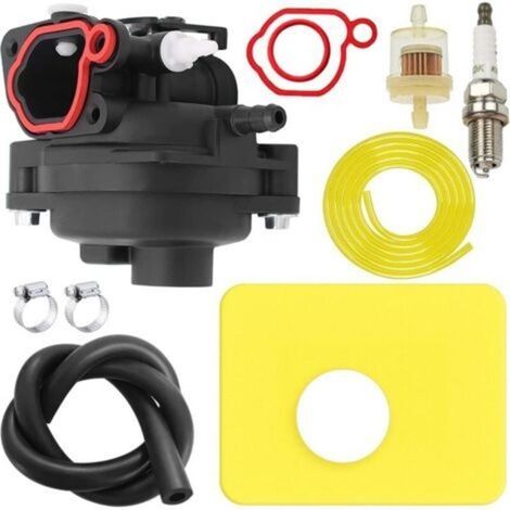 799583 593261 carburateur pour Briggs & Stratton 591160 595656 591979 300E 450E 500E 550EX 125cc 140cc 08P502 09P602 Series Pièces de Moteur de Tondeuse à Gazon, avec Bougie d'allumage (1/5)