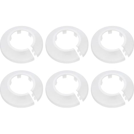 QUARKZMAN Couvercle Tuyau Bride Décoration Od 32 mm Plastique Pp Blanc (1/4)