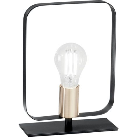 "Lampada da tavolo SMITH in metallo nero" (1/2)