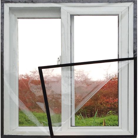2X3 m panneau de jointure pour fenêtre d’air conditionné mobile – film transparent en plastique souple et vitre acrylique isolante