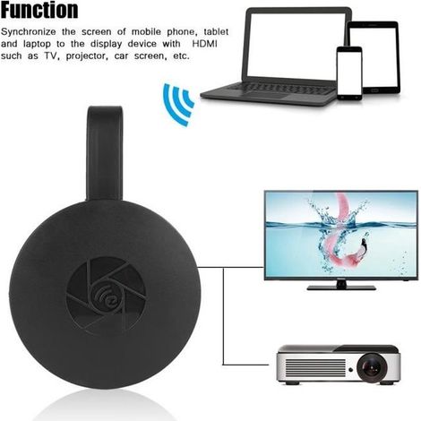 Récepteur HDMI sans fil - Xuyan - 1080P - WiFi 2,4 GHz - Compatible IOS/Android - Compact et léger (1/4)