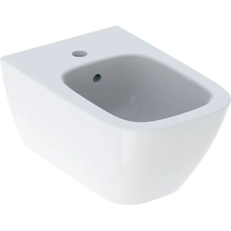 Geberit Smyle Square - Bidé suspendido con rebosadero, blanco 500.209.01.1 (1/5)