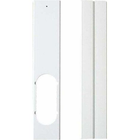 Plaque de Kit de Fenêtre -Joint de Fenêtre Réglable Kit de Glissière de Fenêtre Climatiseur , XU,Portatif Plaque D'Étanchéité avec Tuyau D'Échappement pour Climatisation Mobile(2 pcs,55cm10cm) - KZQ (1/4)