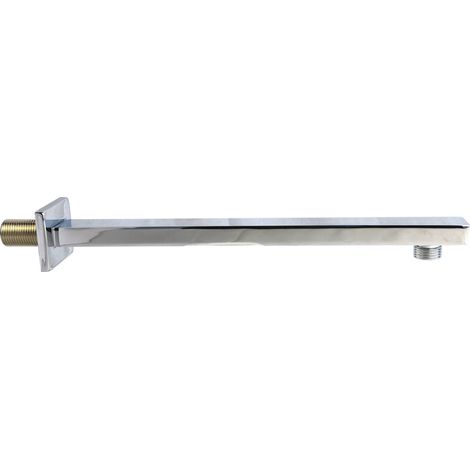 300mm Rectangular Wall Mounted Shower Arm Chrome (1/2)