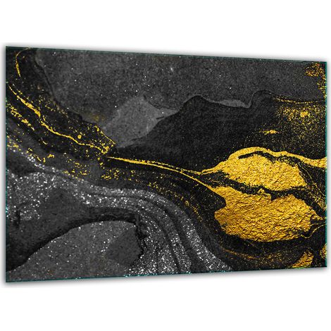 Schneidebrett aus gehärtetem Glas, 30 x 22 cm, Marmor (1/5)