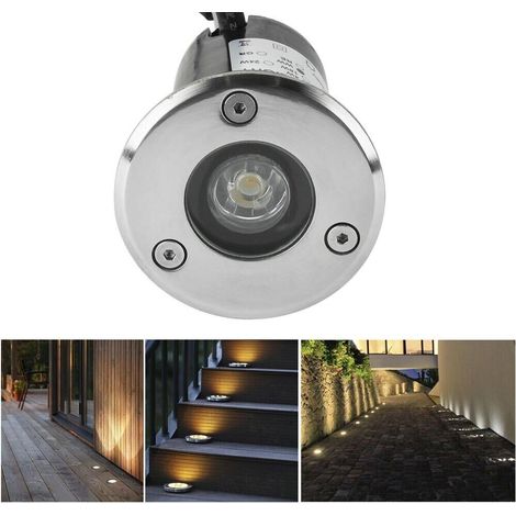 Faretto Segnapasso Calpestabile Led Luce Calda Segnapassi Da Terra Ip65 Es07-c