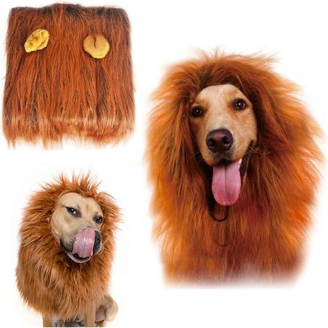 Lion mane wig for dog