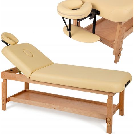 CAMA DE MASAJE DE DOS SECTORES, SOFÁ ALEXA DE ESPUMA DE 6 CM, 70 x 185 CM, HABYS