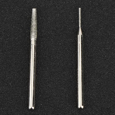Ensemble de 30 aiguilles abrasives diamantées, tête de meulage pour meuleuse électrique, foret diamanté, accessoires pour la sculpture du jade (1/5)