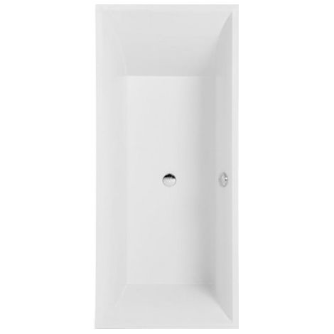 Vasque de bain VB Squaro 1700x750x525mm rectangulaire avec système HE TP1 Blanc Alpin