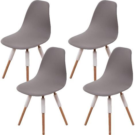 Lot de 4 housses de chaise de salle à manger scandinave extensibles pour chaises de salle à manger, cuisine (1/5)