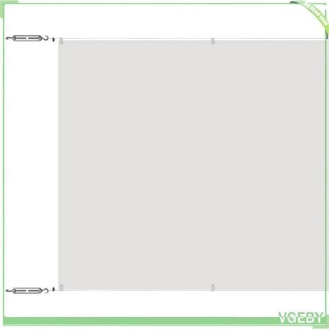 Auvent vertical - FAFEICY - 148168 - Blanc - 140x800 cm - Tissu Oxford résistant eau et UV (1/5)