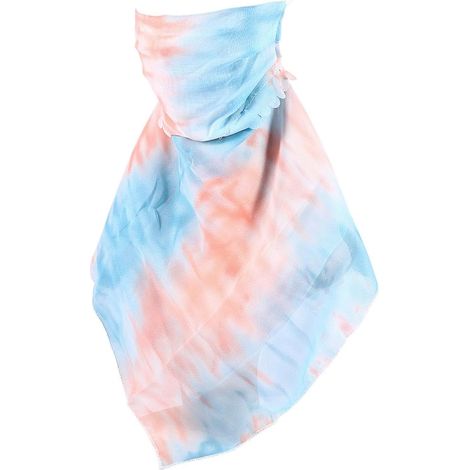 Women's Chiffon Neck and Face Mask Scarf (1/5)