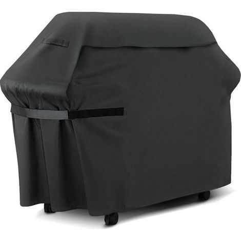 Grillabdeckung (170 x 61 x 117 cm), strapazierfähige Gasgrillabdeckung aus 210D Oxford-Gewebe, staub- und wasserdicht, Grillabdeckung mit selbstklebenden Gurten (1/5)