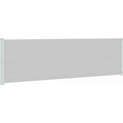 Einziehbares Seitensonnensegel für die Terrasse 180x600 cm Grau