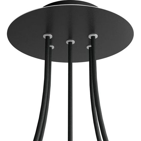 Lámpara creative-cables rose-one metal negro mate 30x30 cm