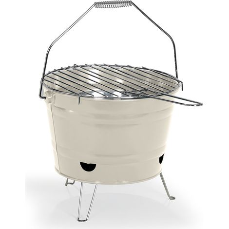 Barbecue a carbone color crema da 27 cm - DOC327C - Livoo