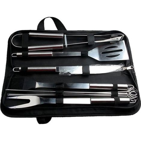 USTENSILES BARBECUE CUISINE AU JARDIN INOXYABLE (1/4)