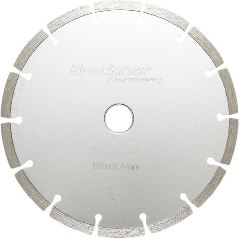 Disco diamantato segmentato 180x2,4x22,23 mm, taglio a secco per calcestruzzo, pietra, mattoni Breckner Germany (1/3)