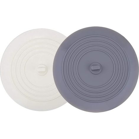 Tapón universal para fregadero, 2 piezas, Tapón de desagüe, Silicona, Tapón para lavabo, Tapón de desagüe, lavabo, bañera, plato de ducha (1/5)