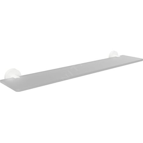 Sapho X-Round - Étagère, longueur 60 cm, verre mat/blanc XR609W (1/2)