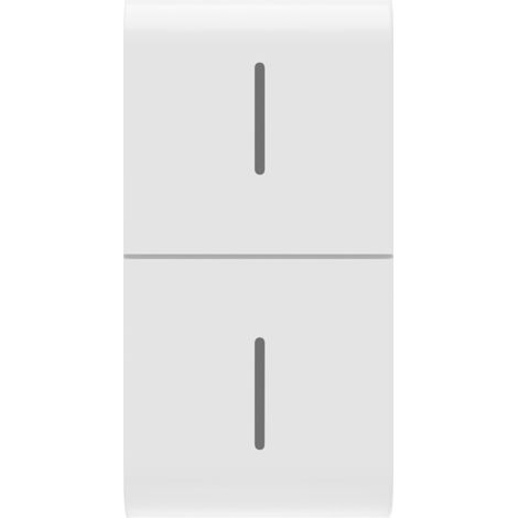 TOUCHE BOUTON-POU. CONN. ECO 1P BLANC GEWISS GW10819
