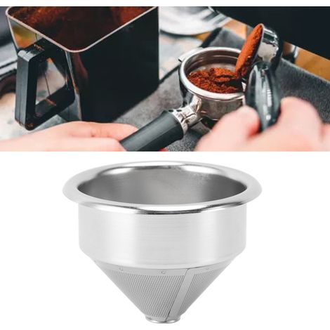 58 mm Edelstahl-Feinmaschenfilterkorb, konische Form für bodenlose Filterhalter (1/5)