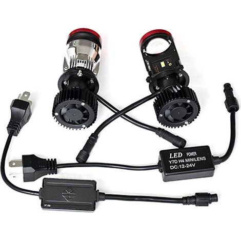 Par de bombillas LED H4 Canbus para faros de coche, 6000K, para coches y motocicletas. (1/2)
