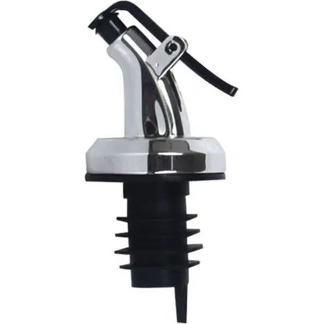 1 pièces bouchon de bouteille d'huile serrure bouchon joint étanche qualité alimentaire buse en caoutchouc pulvérisateur distributeur d'alcool vin verseur cuisine 1 pièces argent