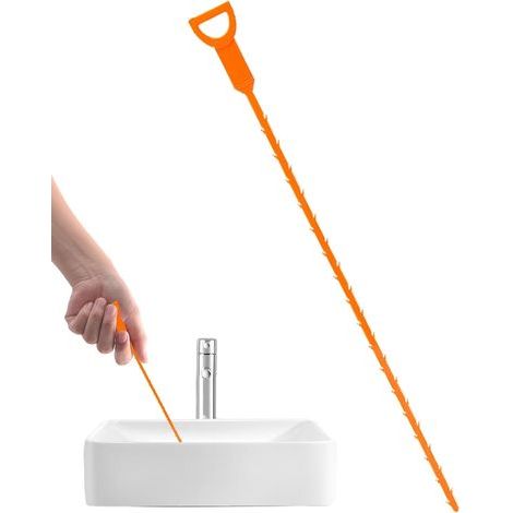 Outil de Nettoyage Canalisation – Crochet Éliminateur de Cheveux et Débris Tige Flexible Anti-Bouchon pour Évier, Lavabo, Douche Déboucheur Manuel Réutilisable pour Cuisine & Salle Bain (1/5)
