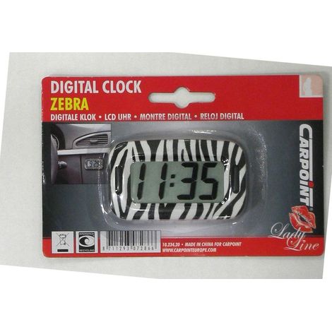 Orologio digitale zebrato