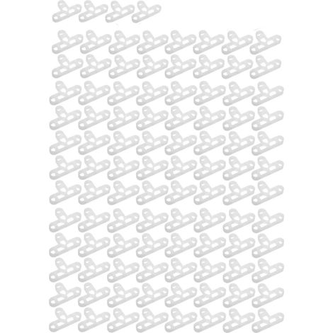Lot de 100 croisillons de joints de 10 mm pour carrelage - Entretoises en T pour terrasse et plaques (1/5)