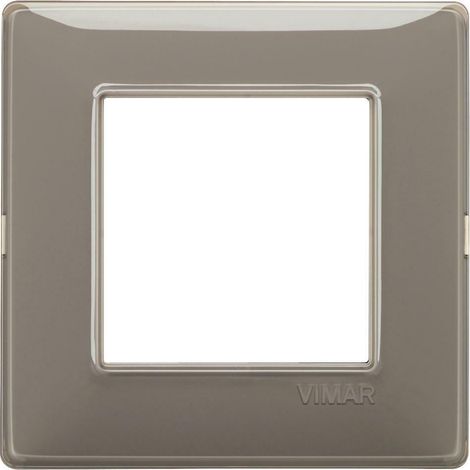 Vimar plana placca 2 moduli colore cenere 14642.40 (1/2)