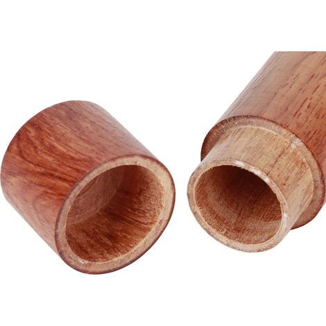 Lot de 10 boîtes cylindriques en bois pour huiles essentielles, flacons de rangement et étuis de transport (diamètre extérieur : 2,5 cm). (1/5)