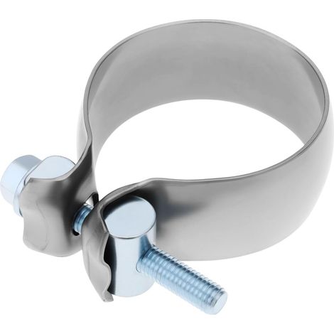 Collier de Serrage Double pour Tuyau D'échappement en Acier Inoxydable 0004901341 de Diamètre Intérieur 60/61 Mm. (1/5)