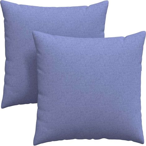 Maison Exclusive - Sofakissen 2 pcs Jeans blau 60 x 60 cm Stoff