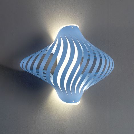 Applique Moderna Helios Polilux ® Blu Pastello 1 Luce E27