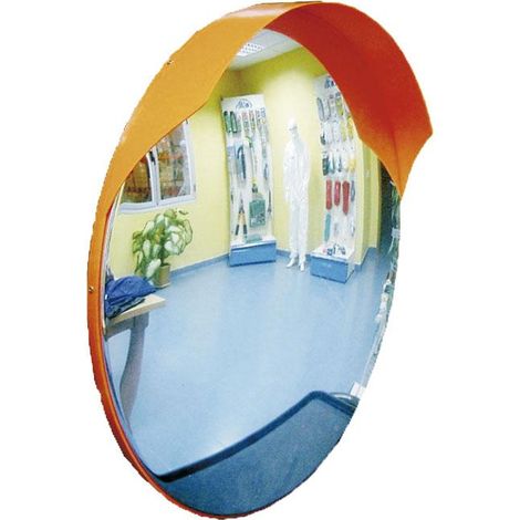 COFAN espejo convexo exteriores 80cm. , Espejo convexo de policarbonato adecuado para cruces de calles y carreteras, esquinas, etc. Larga duración, resistente a golpes, hecho de un (1/2)