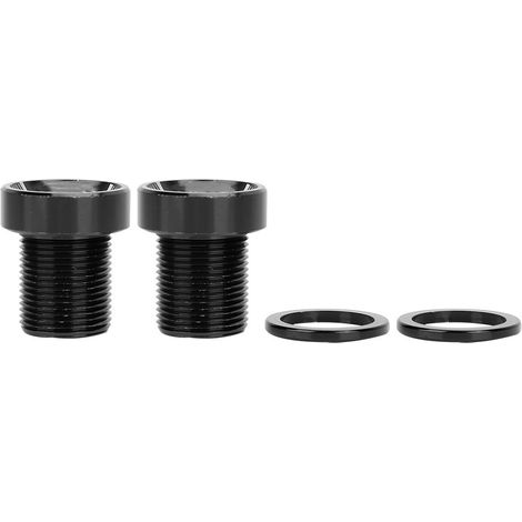 Viti di supporto inferiore scanalate M15  19 mm, viti per asse movimento centrale in titanio per bicicletta, nere.