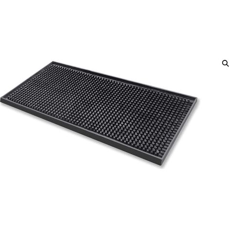 Tapis de bar noir - Mini - 30cm x 15cm (1/3)
