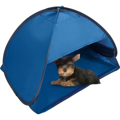 Abri de plage pliable, 1 personne, bleu, 80 x 50 x 55 cm, protection solaire, plage (1/5)