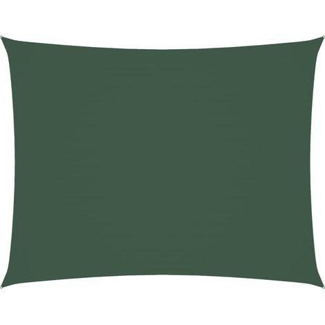 Maison Exclusive - Parasole a Vela Oxford Rettangolare 5x7 m Verde Scuro