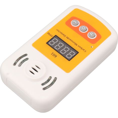 Détecteur de CO portable, détecteur de gaz numérique avec alarme sonore et lumineuse, résolution de 1 ppm (1/5)