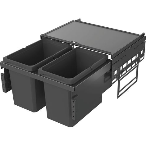 VS ENVI Space Abfalltrennsystem KB 600 mm 2 x 22 Liter Lava
