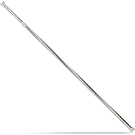 Asta telescopica regolabile multiuso soggiorno corridoio 66 x 110 cm in acciaio inox argentato 130004402