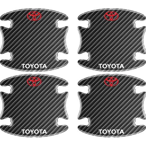 (4 pièces) Protection adhésive pour poignées de porte de voiture, bande anti-collision, compatible avec Toyota Camry, Yaris, Hilux, Prius, Avensis, Auris et Corolla. (1/4)