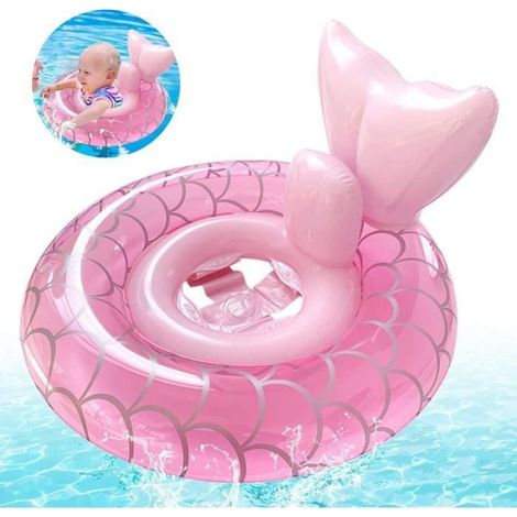 Anneau de Natation - - Bouée Piscine Gonflable - Rose - Bébé - 12 mois et plus (1/4)