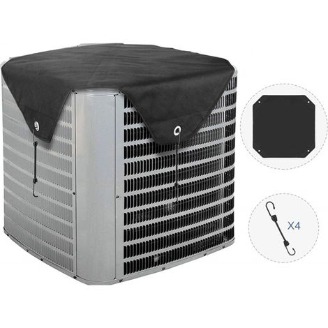 La housse de protection pour climatiseur extérieur est conçue pour être installée sur un climatiseur extérieur placé sur un balcon. (1/5)