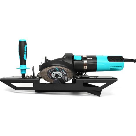 Système de coupe d'angle 45° – Meuleuse d'angle 230V 1200W – Diamètre disque 125mm – Plage de coupe 45°-48° – Structure acier inoxydable (1/5)