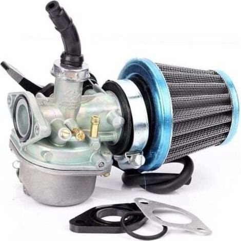 Ulisem Carburateur PZ19 pour VTT avec filtre à air de 35 mm pour motos tout-terrain 50/70/90/110/125 cm³